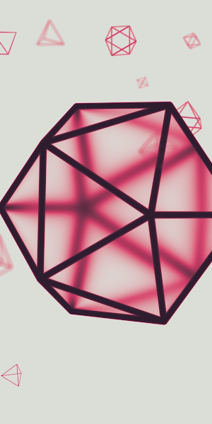 Geometric Shapes, Abstract Design, Pink, 3D Rendering 4K Wallpaper Background