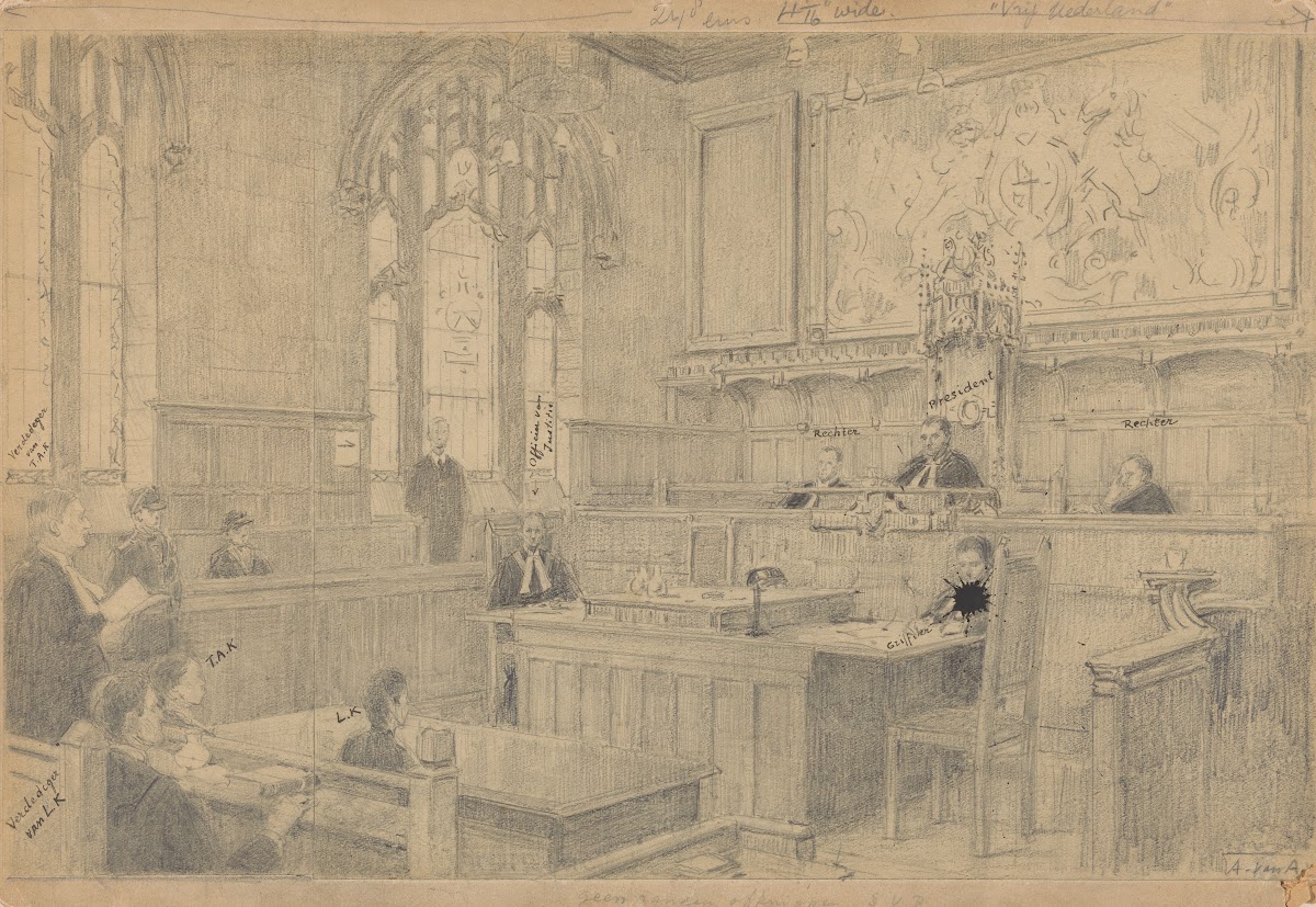 Studie van de gehele compositie voor het onvoltooide schilderij van de Nederland