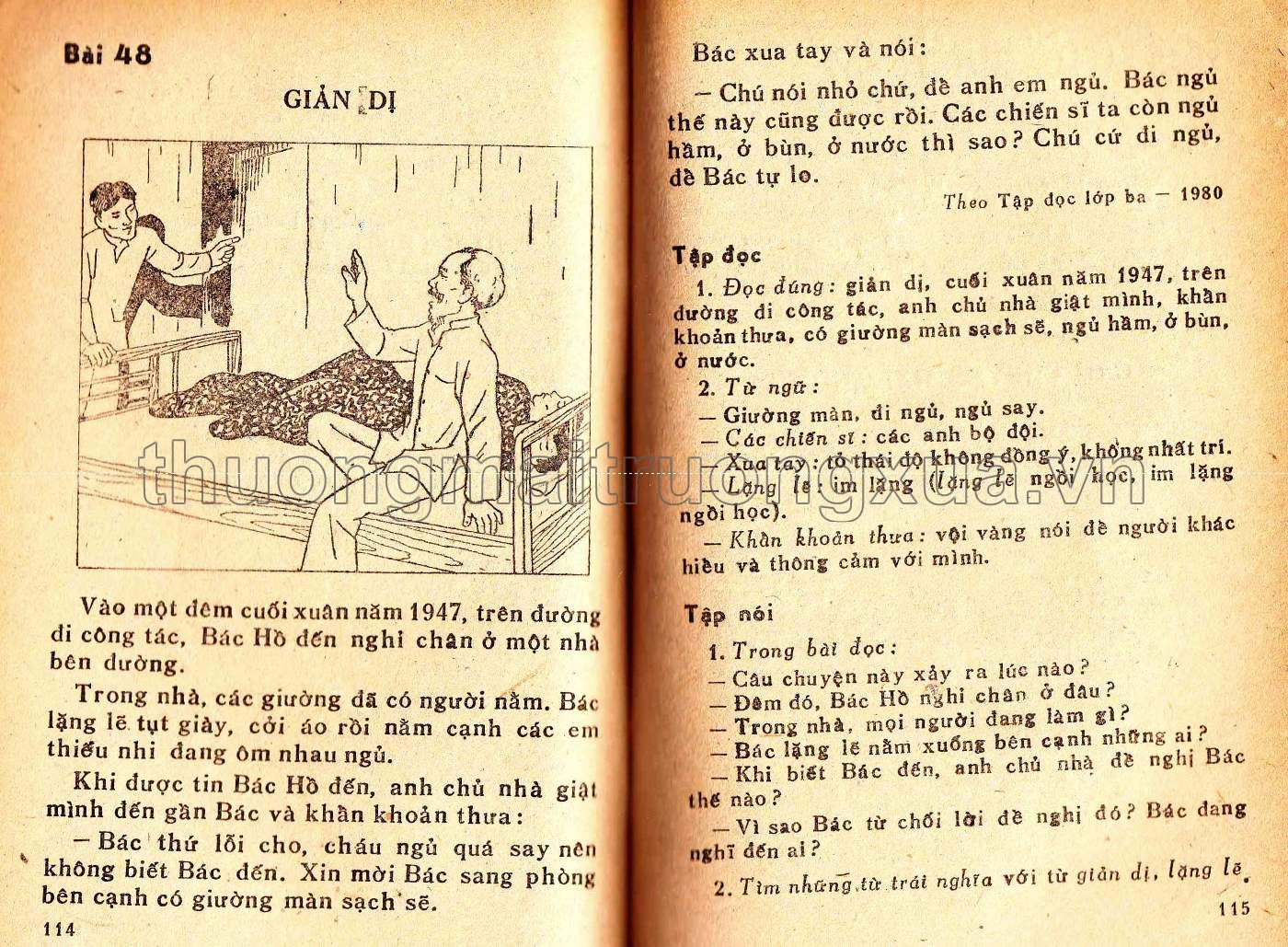 Tiếng Việt 3 (tập 1 - 1986) - Trang 58