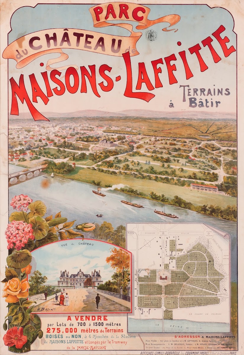 Parc du château Maisons Laffitte Terrains à Bâtir 1904