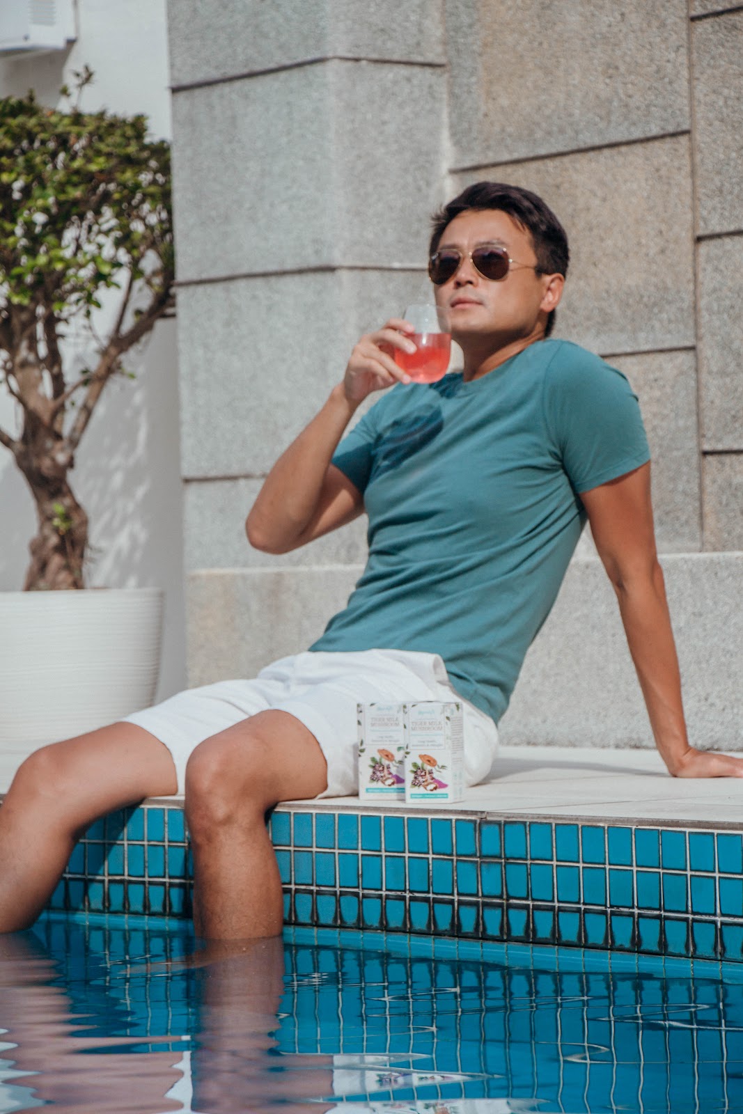 Lifestyle shot with product
