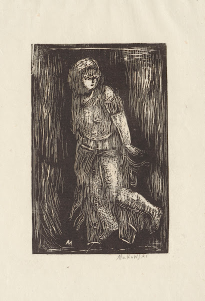 Kobieta w przejrzystych szatach 1920