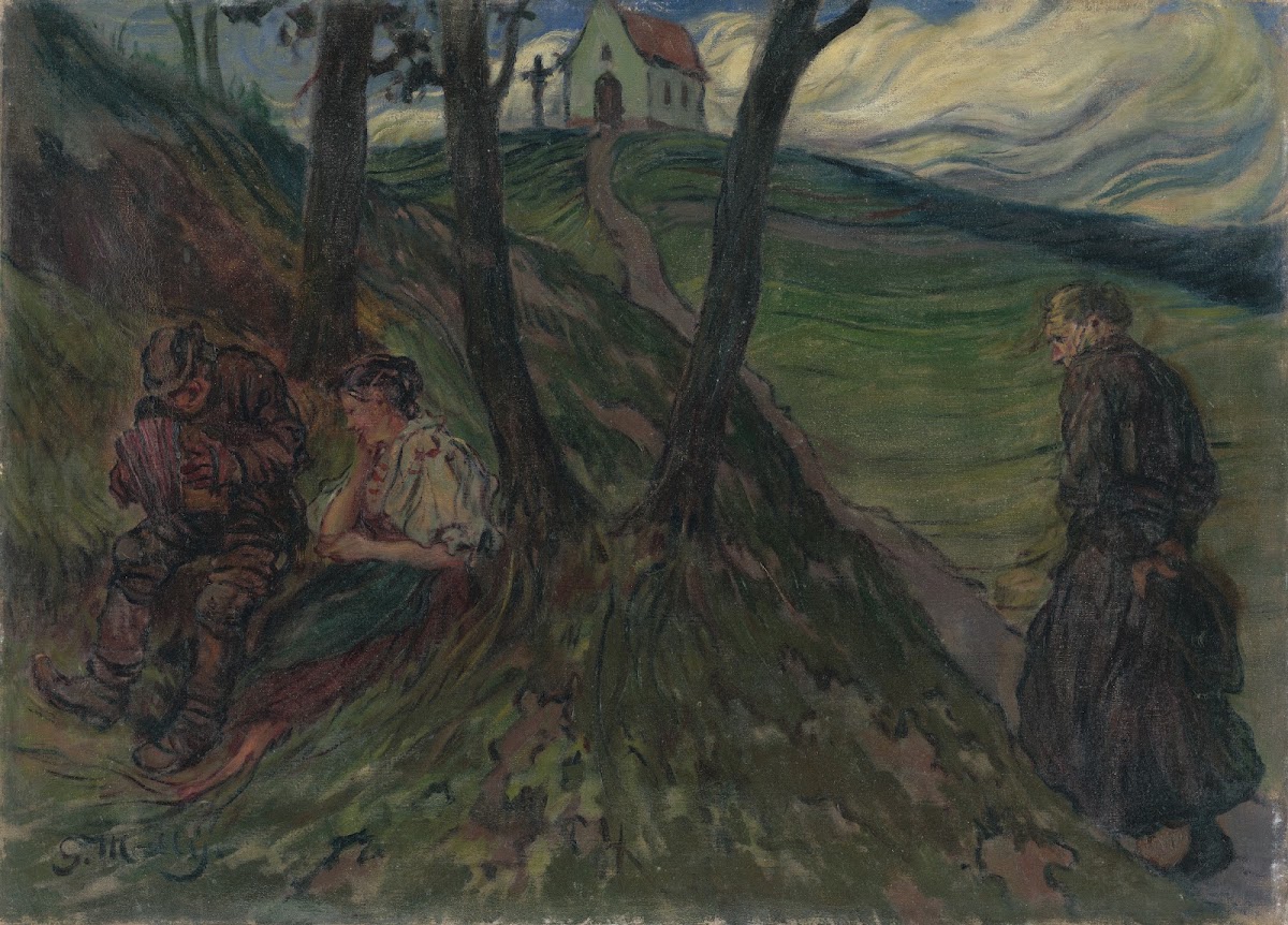 On the hill below the Church 1919