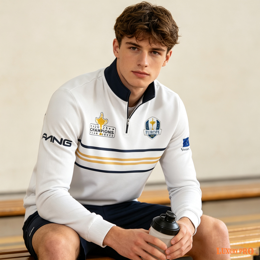 AOP FLP Stand Collar Zip Long Sleeve