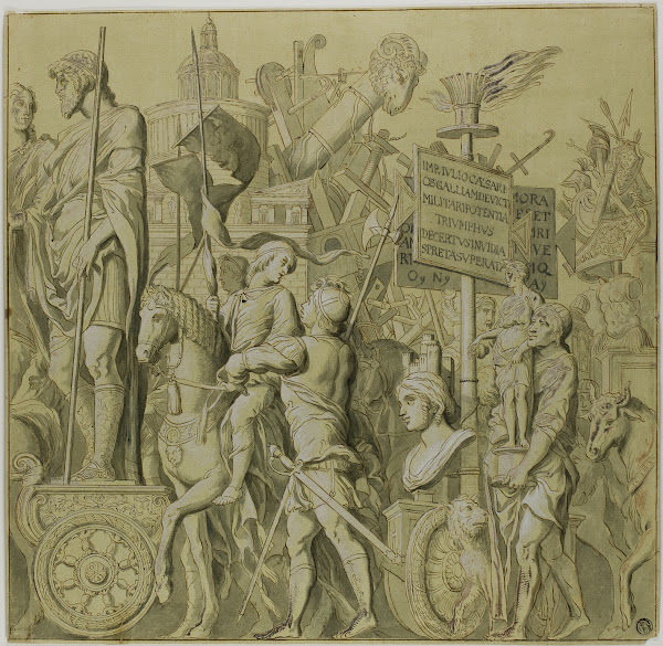 Triumphs of Julius Caesar Canvas No II 18th century