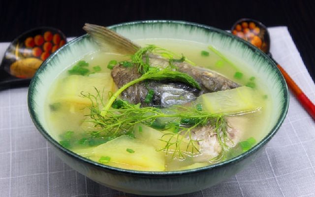 Canh Cá Nấu Vỏ Dưa Hấu