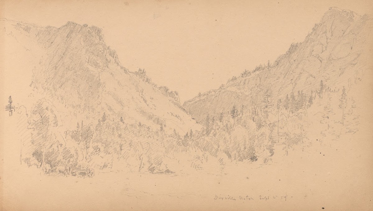 Sketchbook page 18 Dixville Notch Sept 4 89 1859