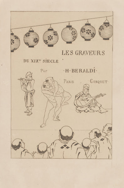 Theater performance with musicians and wrestlers 1888