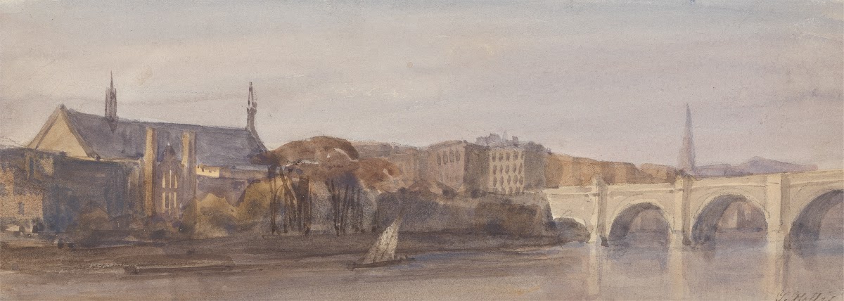 View of Westminster Hall and Bridge from Lambeth