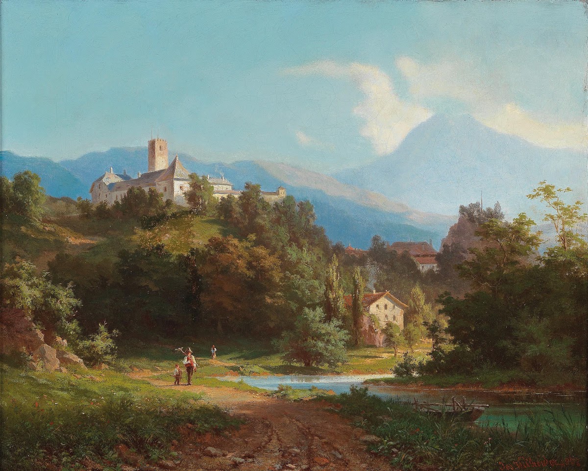 Ansicht einer Burg 1863