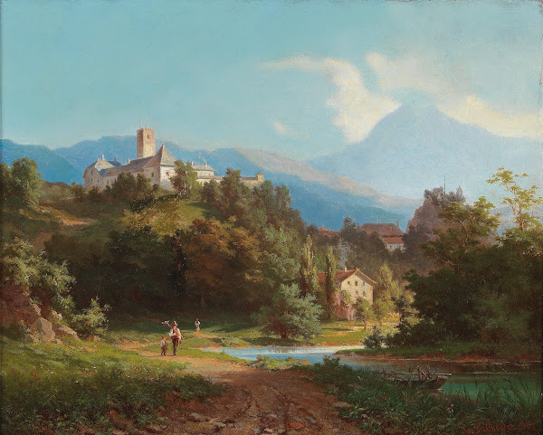 Ansicht einer Burg 1863