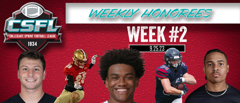 Week #2 CSFL Honorees (9-25-23)