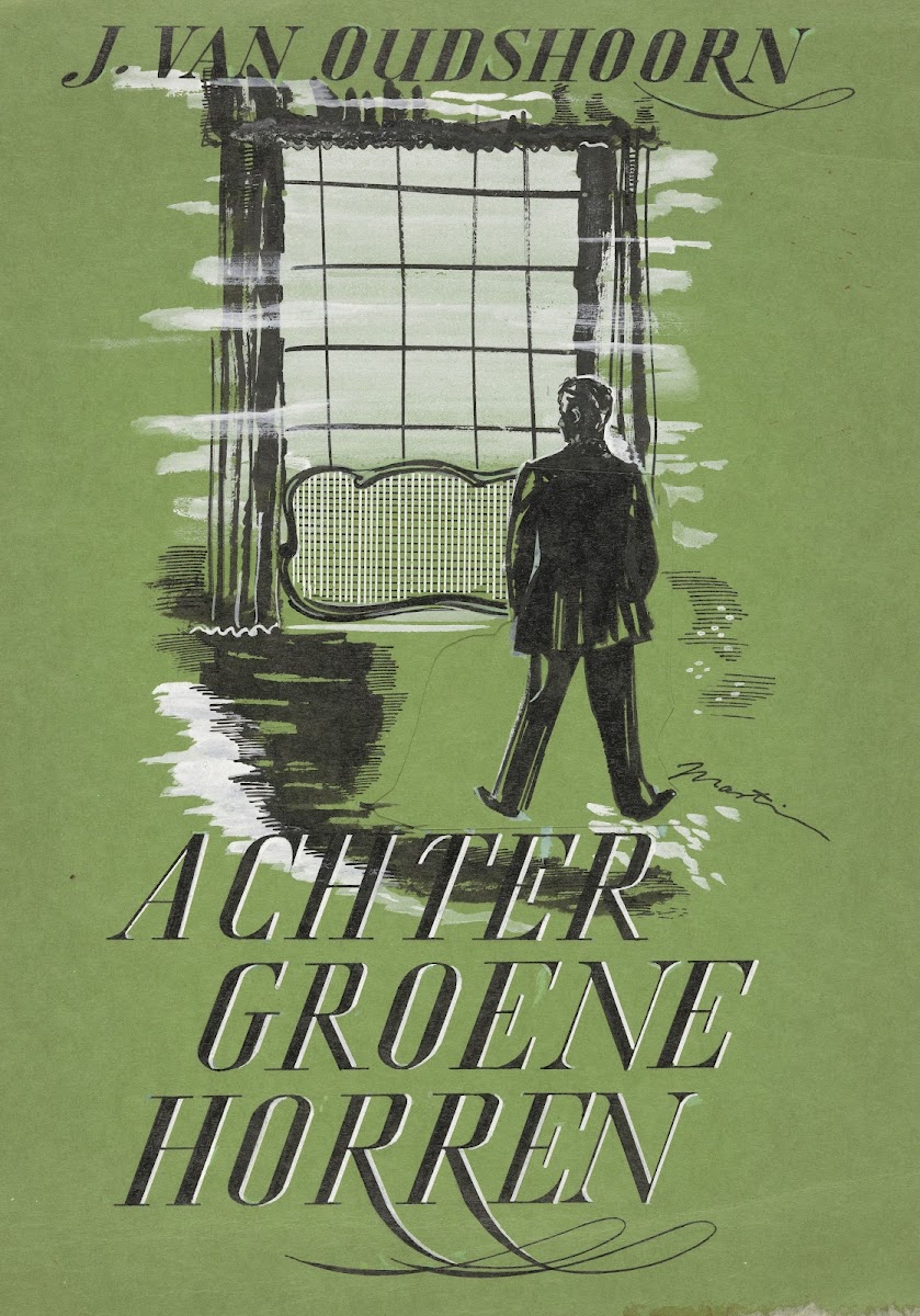 Bandontwerp voor J van Oudshoorn Achter groene horren 1943 1945 1943