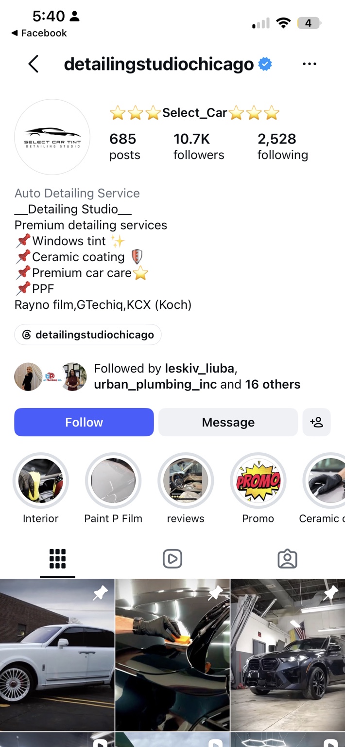Select Car Tint & Detailing Studio