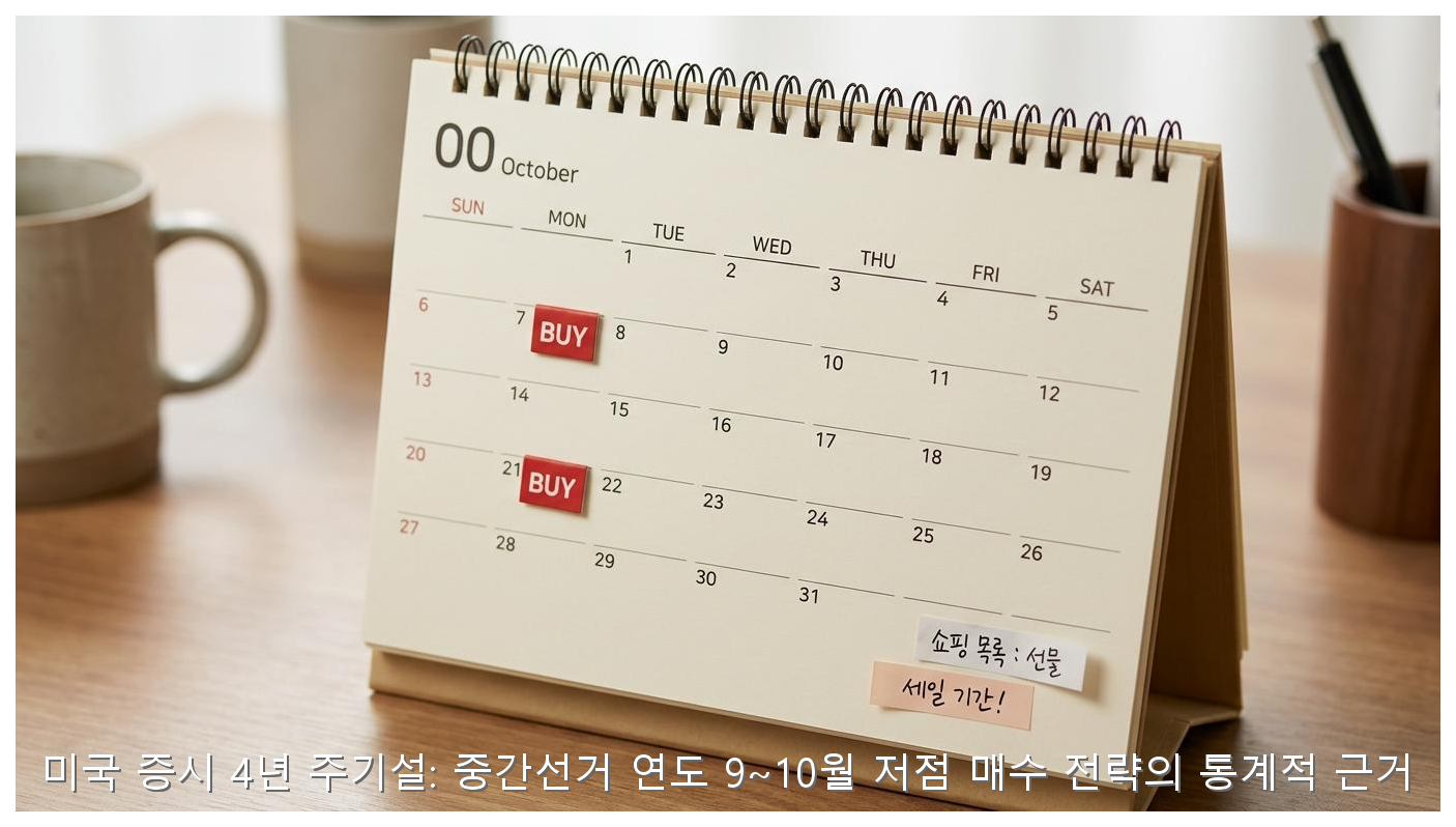 미국 증시 4년 주기설: 중간선거 연도 9~10월 저점 매수 전략의 통계적 근거 핵심 안내 및 분석 인포그래픽 (8)
