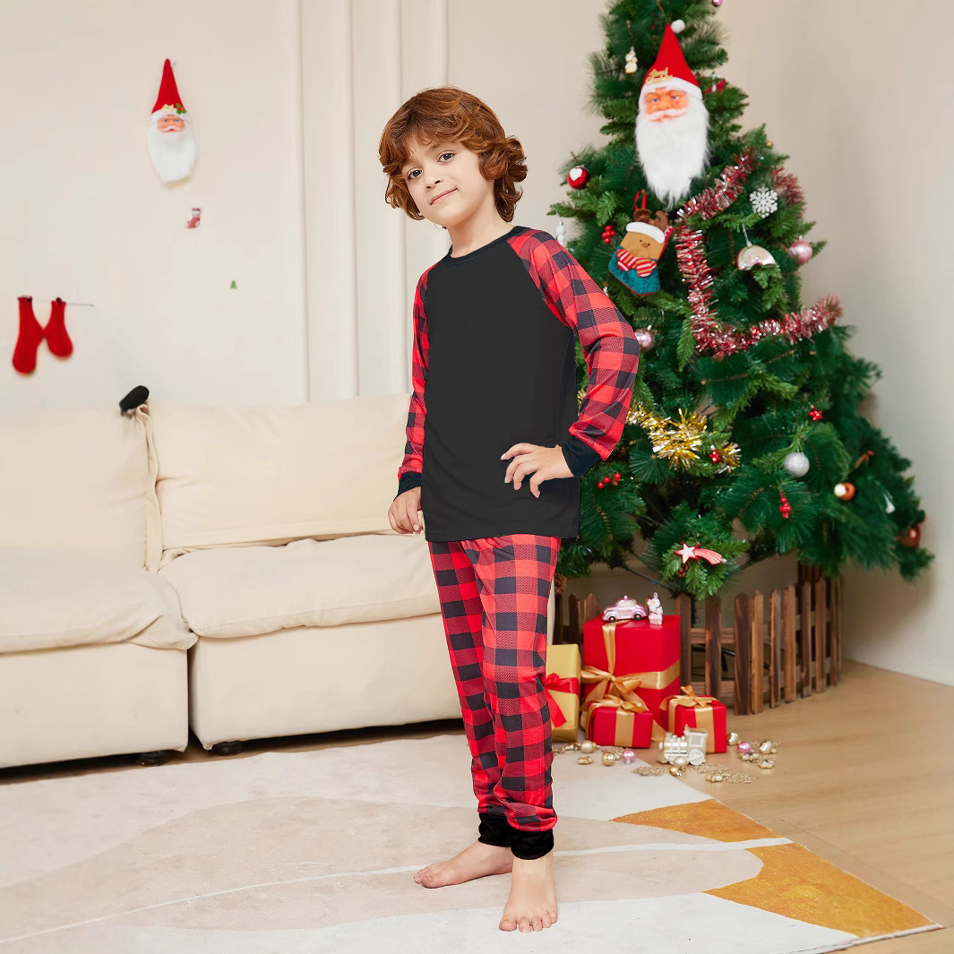 Christmas pajama set for the whole family, checked