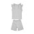Children's summer suit for girls Twins Ego (T-shirt and shorts) 80s grey