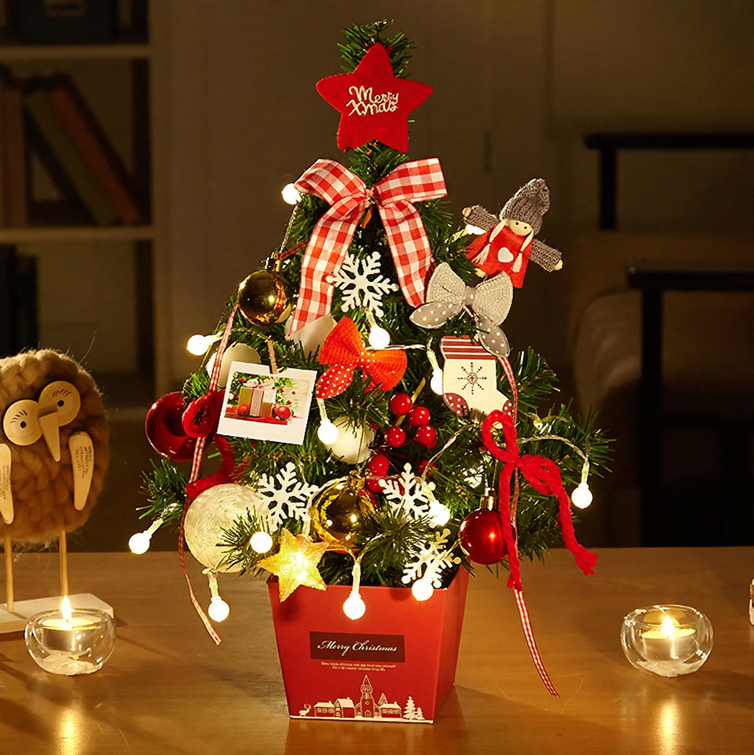 Mini-Weihnachtsbaum, 50 cm, inklusive Beleuchtung