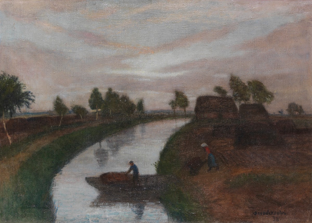 Sommerabend im Moor 1938