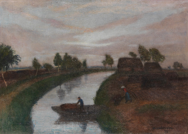 Sommerabend im Moor 1938