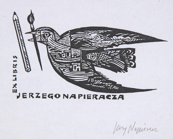 Autoekslibris Jerzego Napieracza 1929 2018 2001