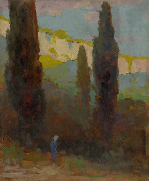 Poplars by the road 19201930