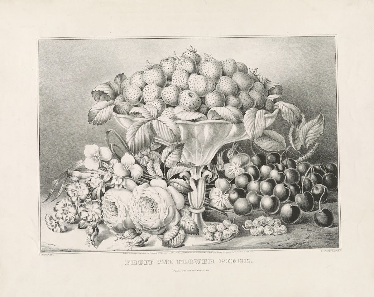 Fruit and flower piece 1863