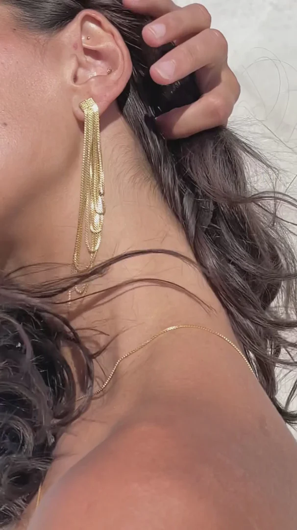 Серьги maxi КРОШЕЧНЫЙ ТАНЦОР GOLD