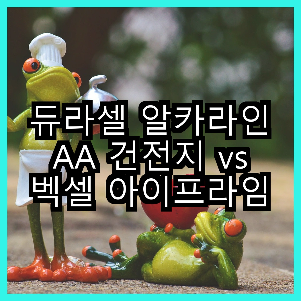 듀라셀 알카라인 AA 건전지 vs 벡셀 아이프라임 AAA 건전지, 당신은 어떤 선택을 할 건가요? 썸네일