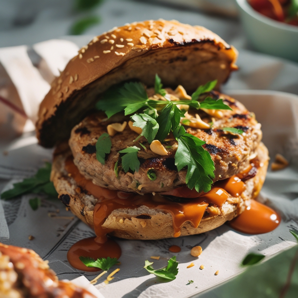 Thai Peanut Turkey Burgers | Easy Dinner Recipe with Bold Flavors finished