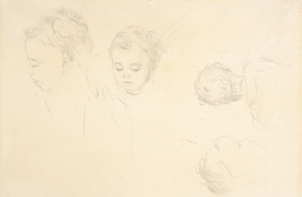 Four Studies of a Babys Head c 186467