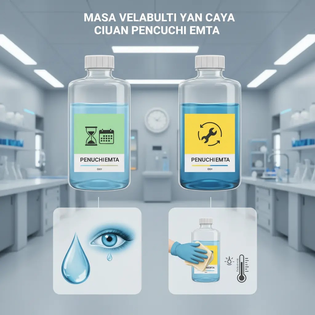 Masa berlaku dan cara maintenance cairan eyewash