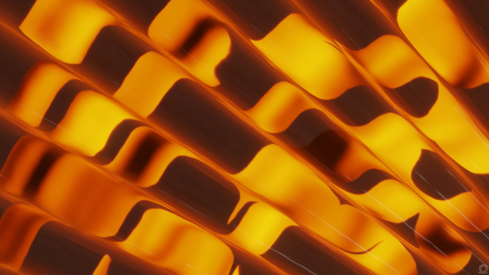 Abstract Golden Wave Pattern - Digital Art 4K Wallpaper (3840x2160)