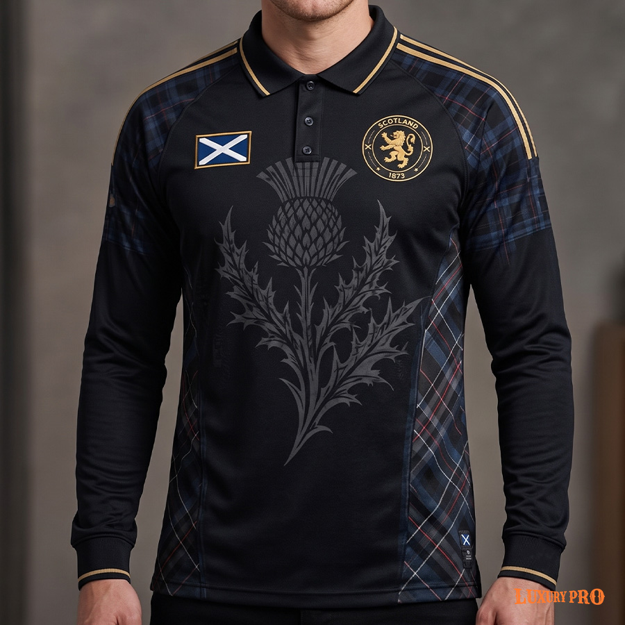 AOP MEG raglan sleeves, long sleeves with buttons, POLO with cuffs