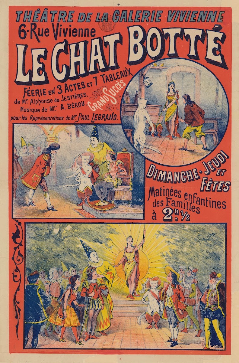 Théâtre de la Galerie Vivienne 6 rue Vivienne Le Chat botté 1889