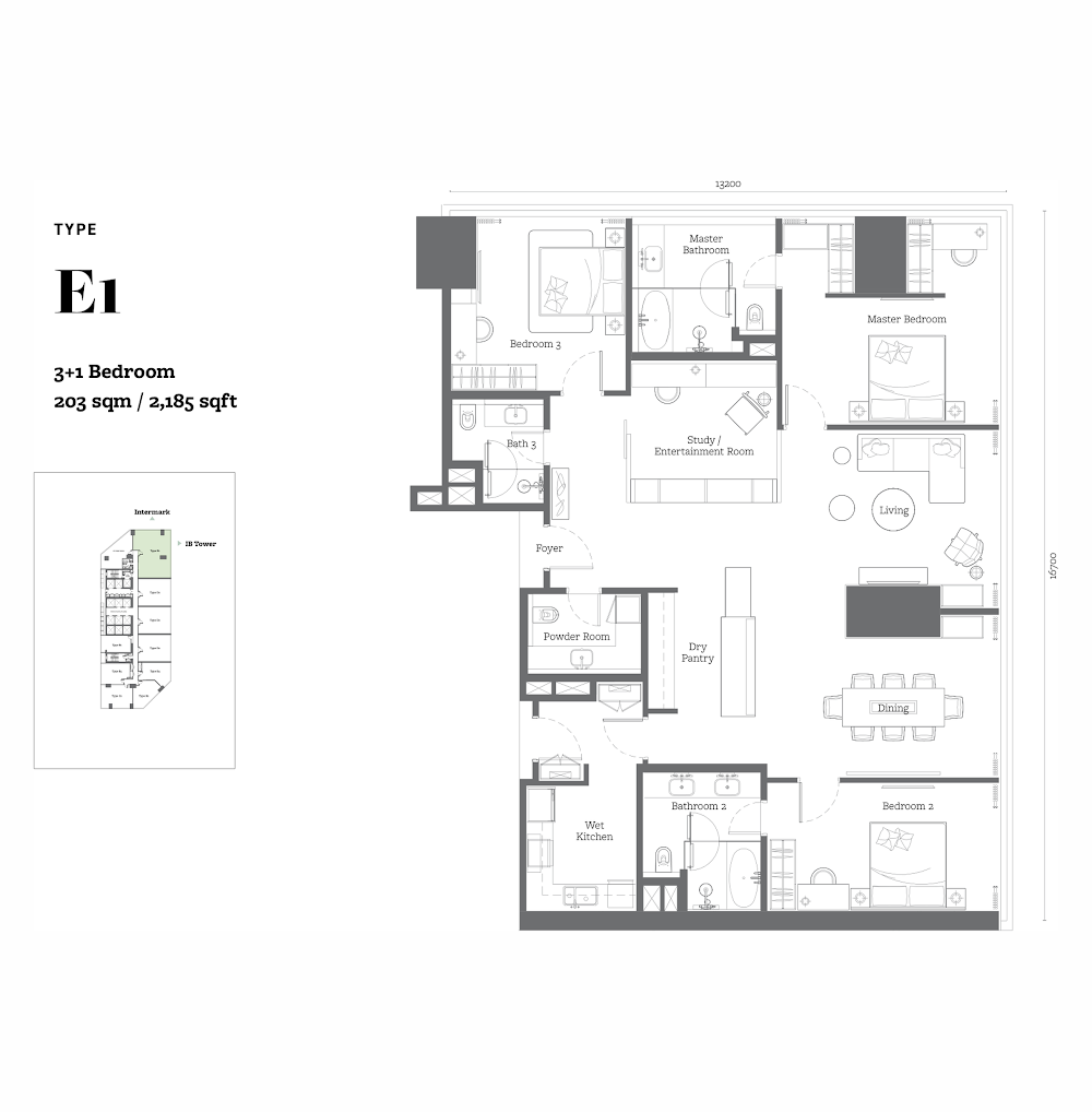 Jewel by Oxley KL City Centre floor plan