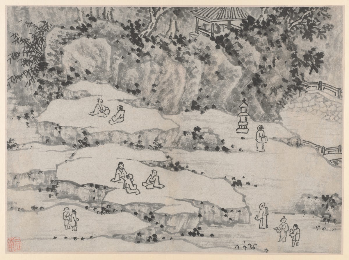 The Nodding Stone Terrace Tiger Hill and the Thousand Man Seat from Twelve Views