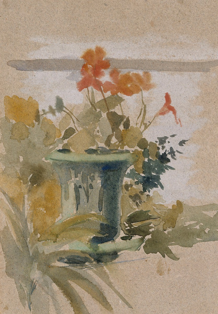 Pelargoniums on the Terrace 1890   1899