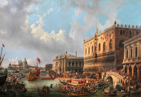 The Blessed Doge Francesco Morosini in 1693 leaves Venice to fight the Turks at