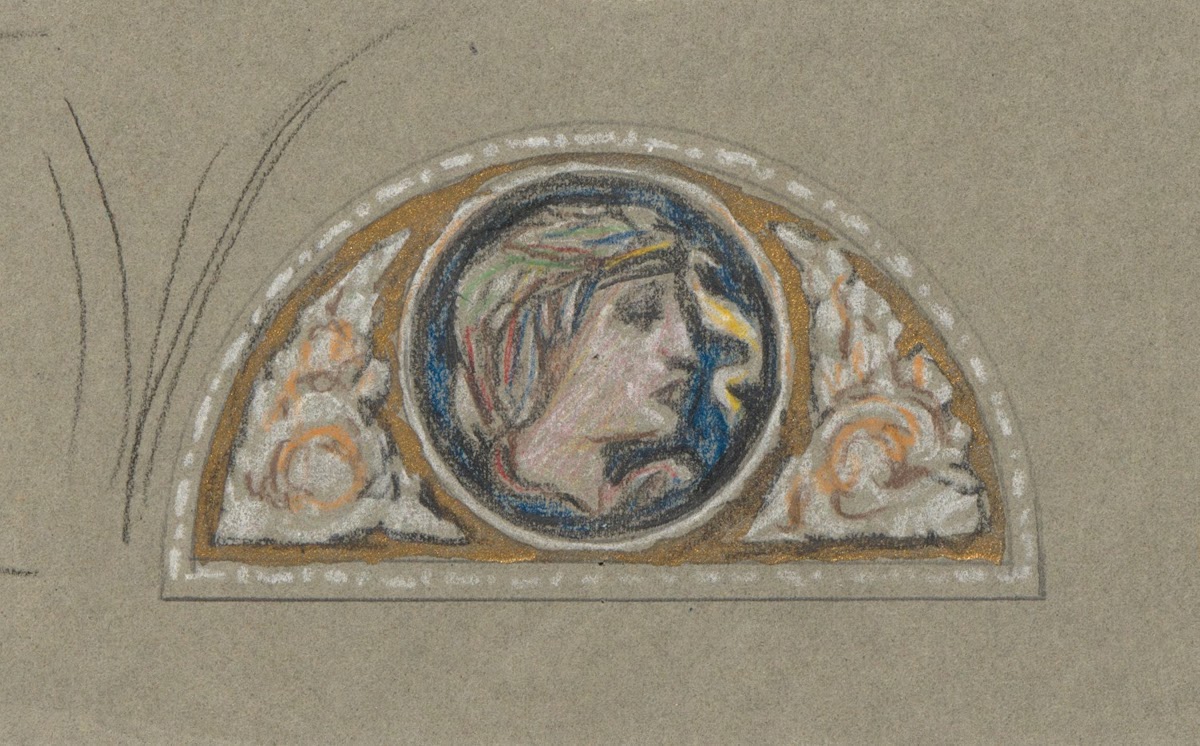 Study for Lunette with FemaleHead ca1893