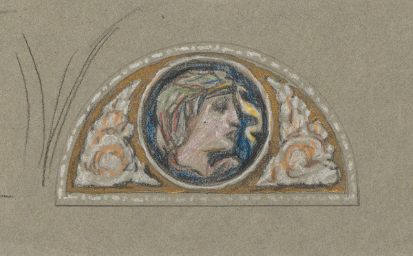 Study for Lunette with FemaleHead ca1893