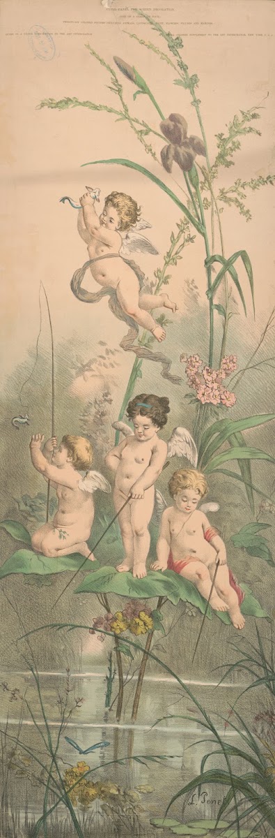 Four cupids fishing 1900