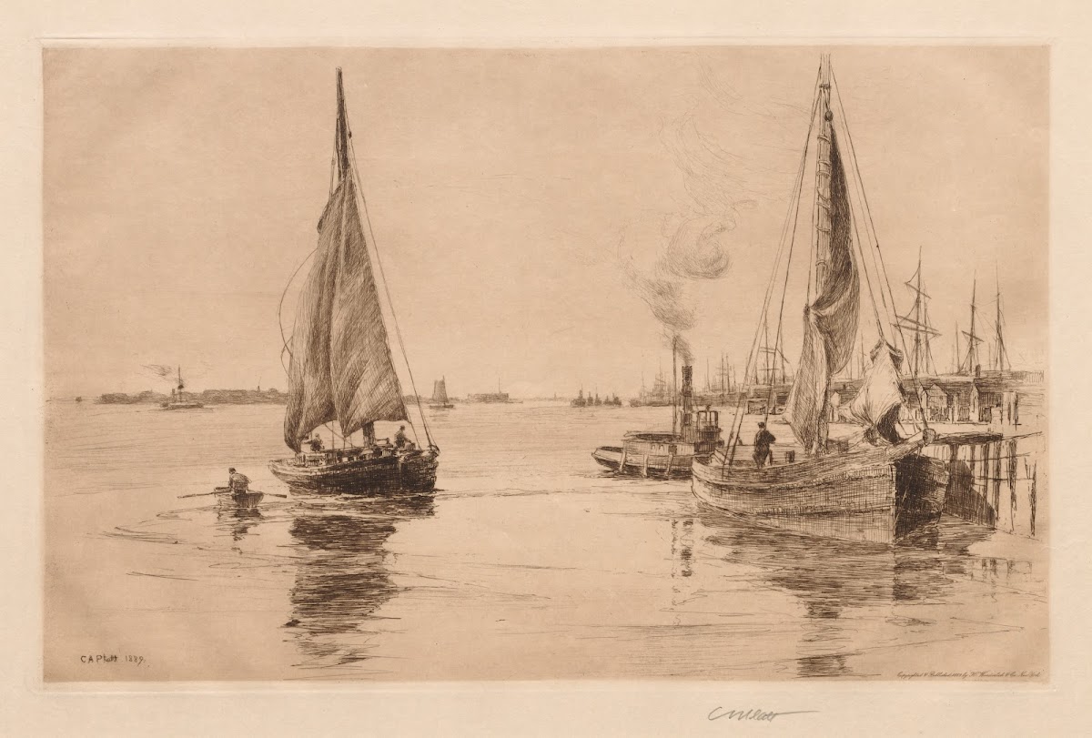 Two Sloops on the East River 1889