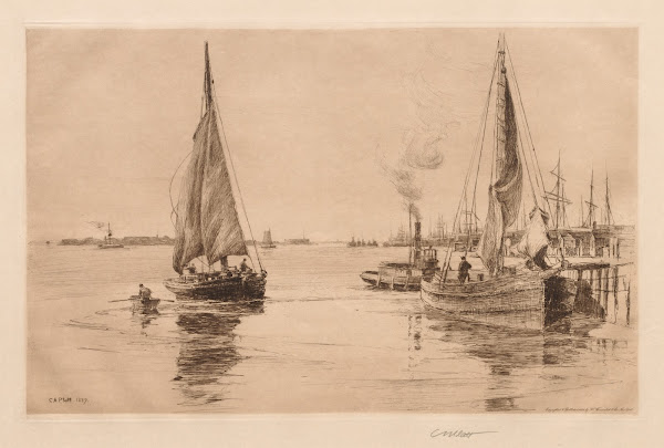 Two Sloops on the East River 1889