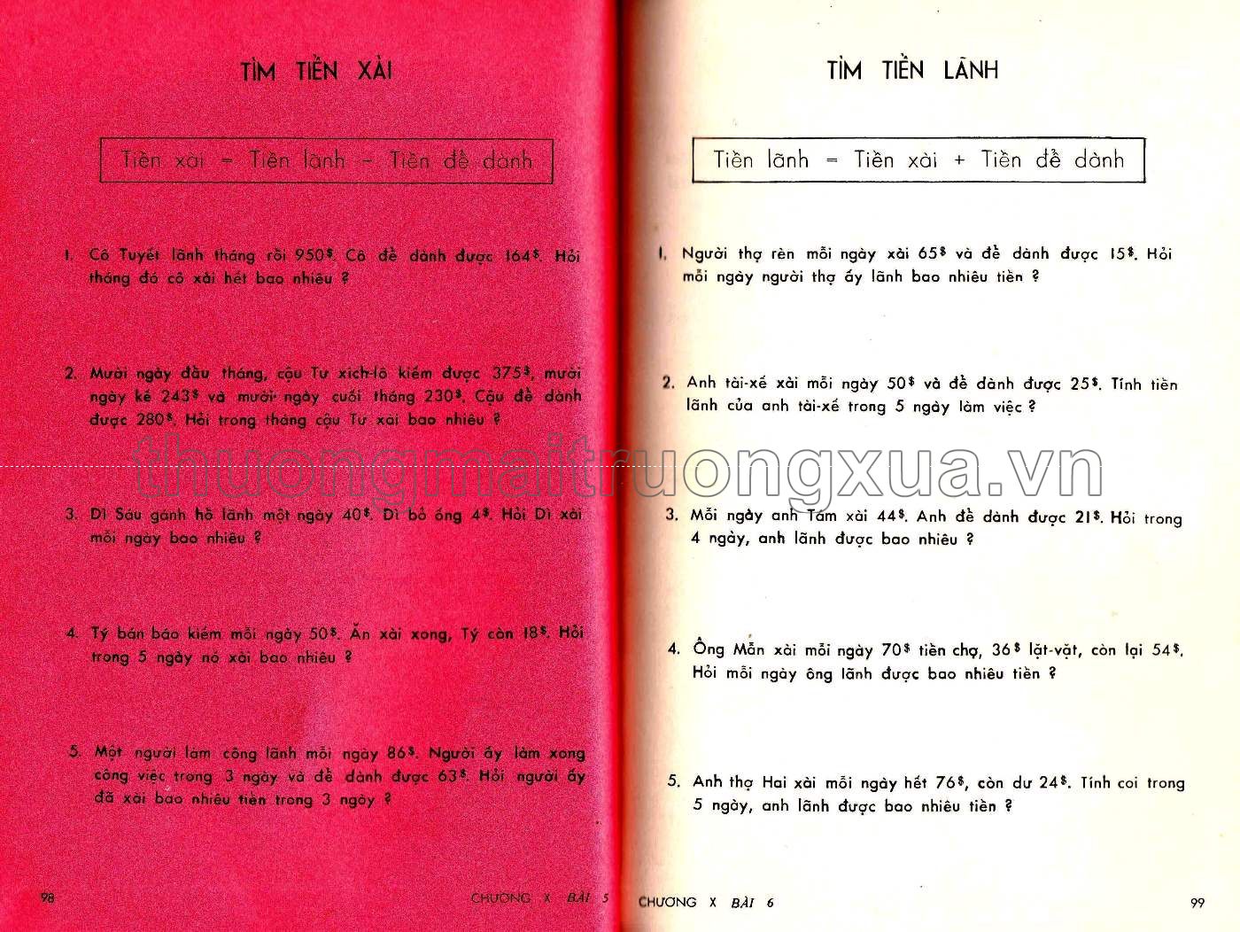 Em học toán lớp tư (1965) - Trang 50