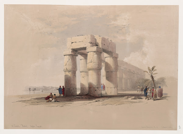 At Luxor Thebes Upper Egypt 1846 1849