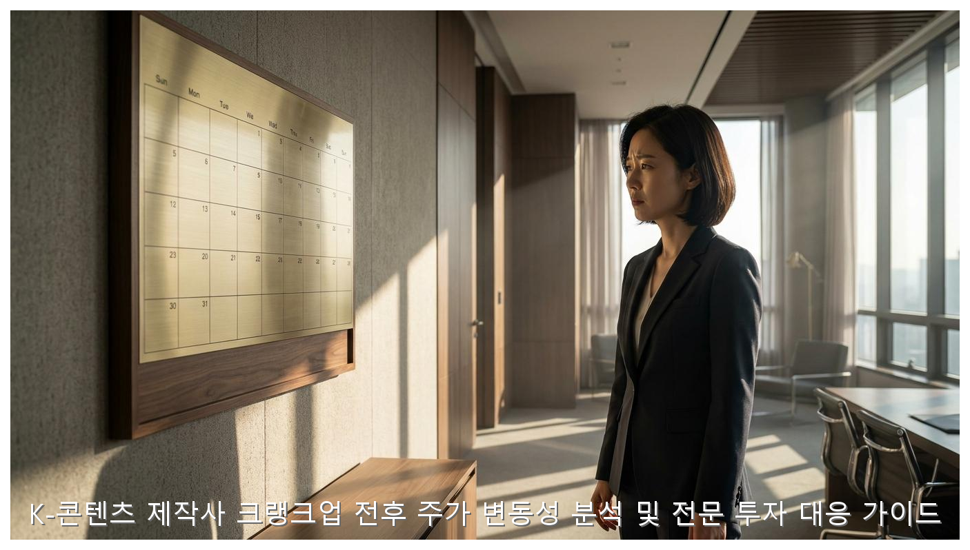 K-콘텐츠 제작사 크랭크업 전후 주가 변동성 분석 및 전문 투자 대응 가이드 핵심 안내 및 분석 인포그래픽 (5)