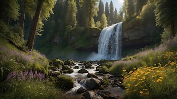 Nature Waterfall Wallpaper