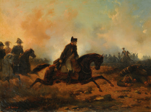 Napoleón chargeant a Waterloo