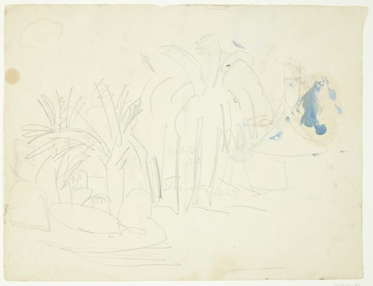 Landskab med palmer Cannes 1939